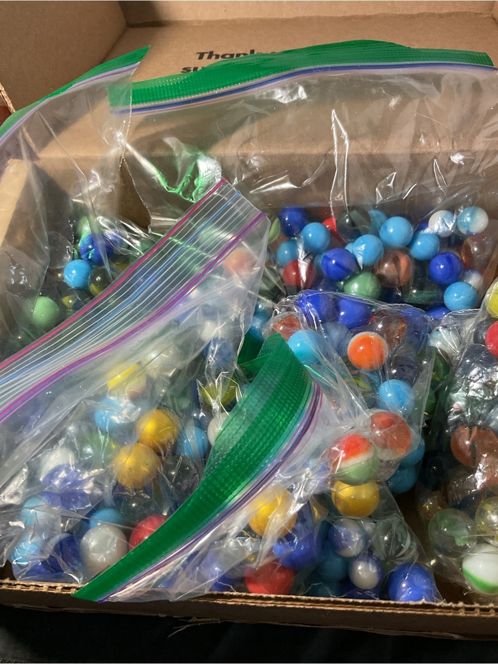 RESERVED FOR LANATHERESELLER Mixed Glass Marbles - Multicolor Collection